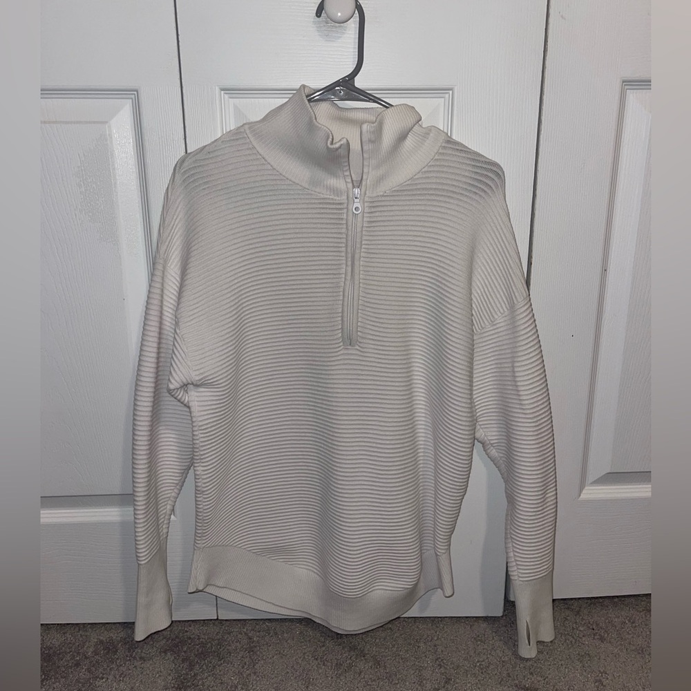 Aerie Offline White Half Zip